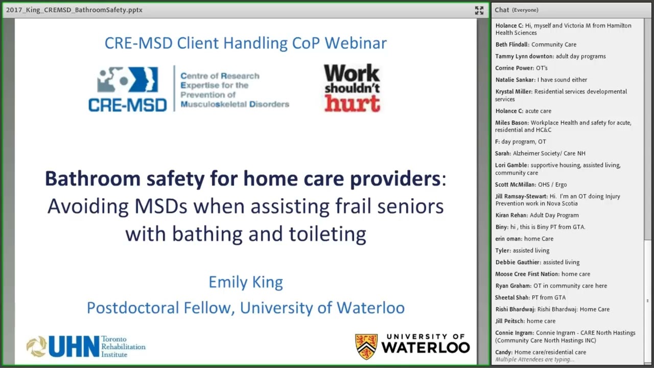 Webinar: Bathroom safety for home care providers - assisting seniors with bathing and toileting