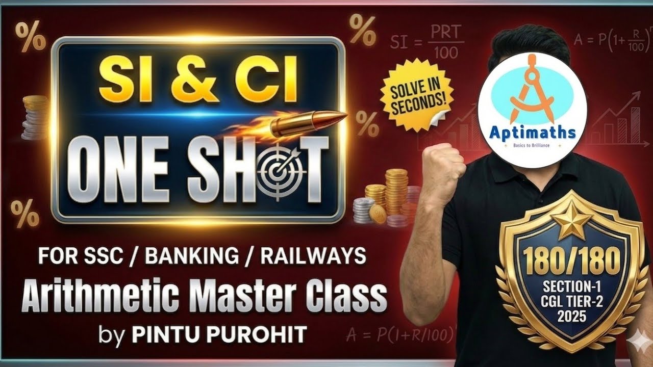 Complete SI & CI in ONE Video 🎯 | Arithmetic Masterclass| Zero to Pro | SSC CGL, RRB NTPC, IBPS PO