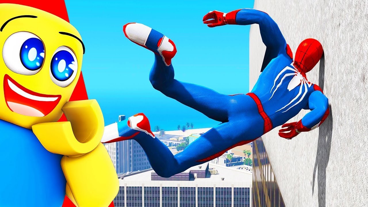 FUNNIEST SPIDER-MAN FALLS (TRY NOT TO LAUGH CHALLENGE)