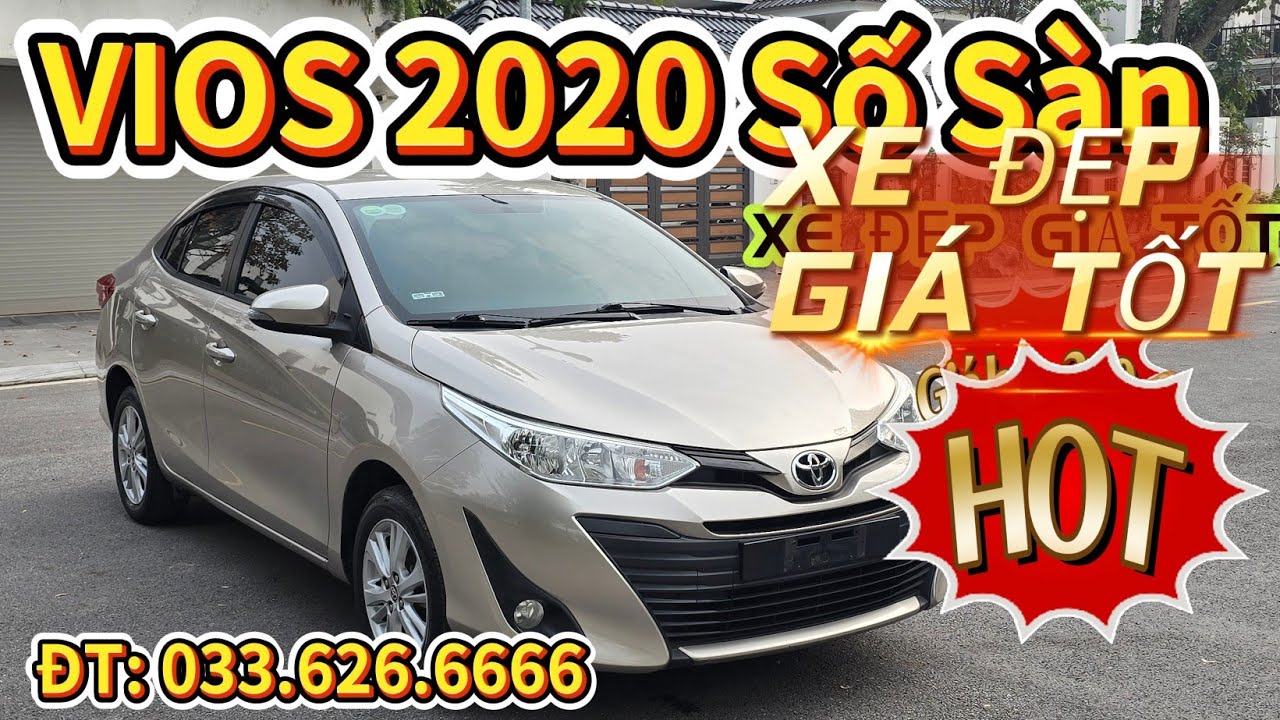 ✅️VIOS 2020 SỐ SÀN MÀU VÀNG CÁT🏆 XE SIÊU CHẤT Ạ - NGUYÊN ZIN TUYỆT ĐỐI - Ô tô cũ đẹp giá rẻ