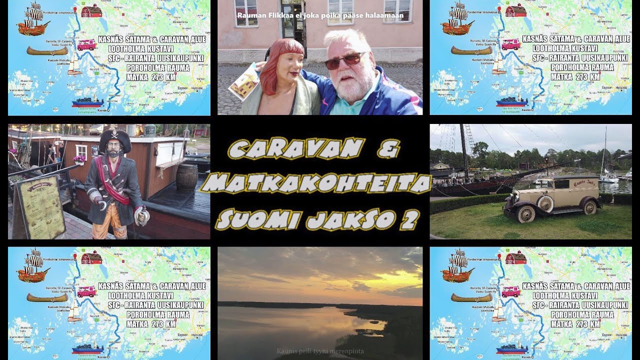 #Caravan & Matkakohteita Suomi Jakso 2 Lootholma,Rairanta,Poroholma,Vanha Rauma