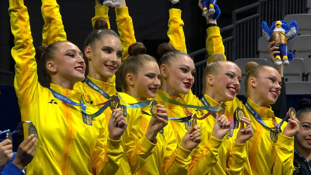 Award Ceremony 3 Balls/2 Hoops Final - Group Team Ukraine 🥇 - World University Games Rhine-Ruhr 2025