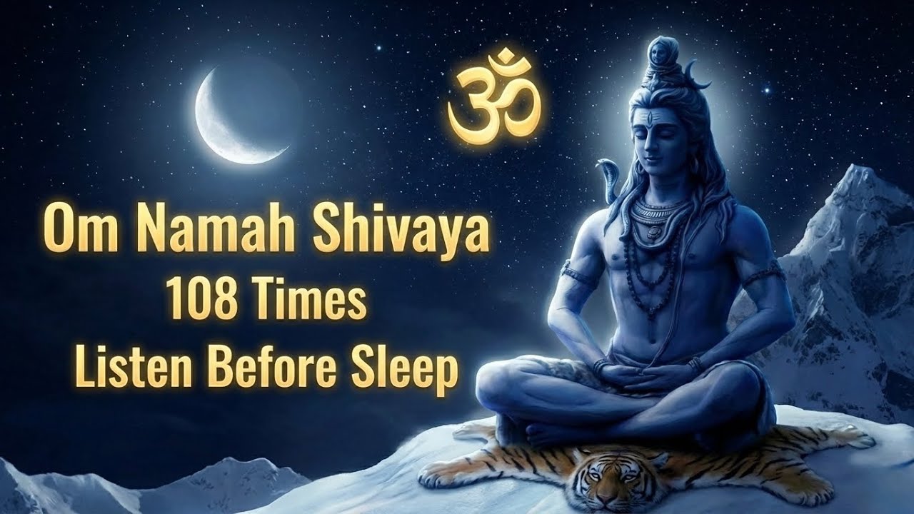 Om Namah Shivaya 108 Times 🙏 Listen Before Sleep | Deep Healing & Inner Peace