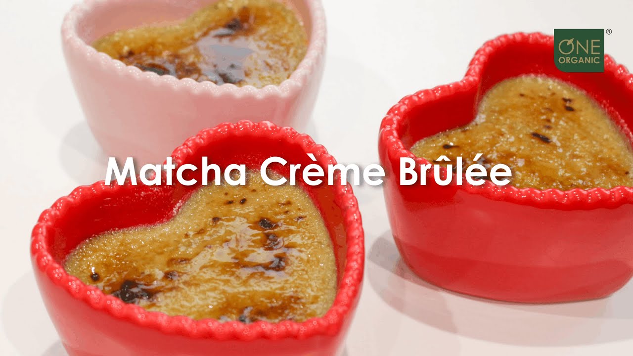 Matcha Crème Brûlée Recipe #matchadessert #cremebrulee #crèmebrûlée #bakingrecipes #valentinesday