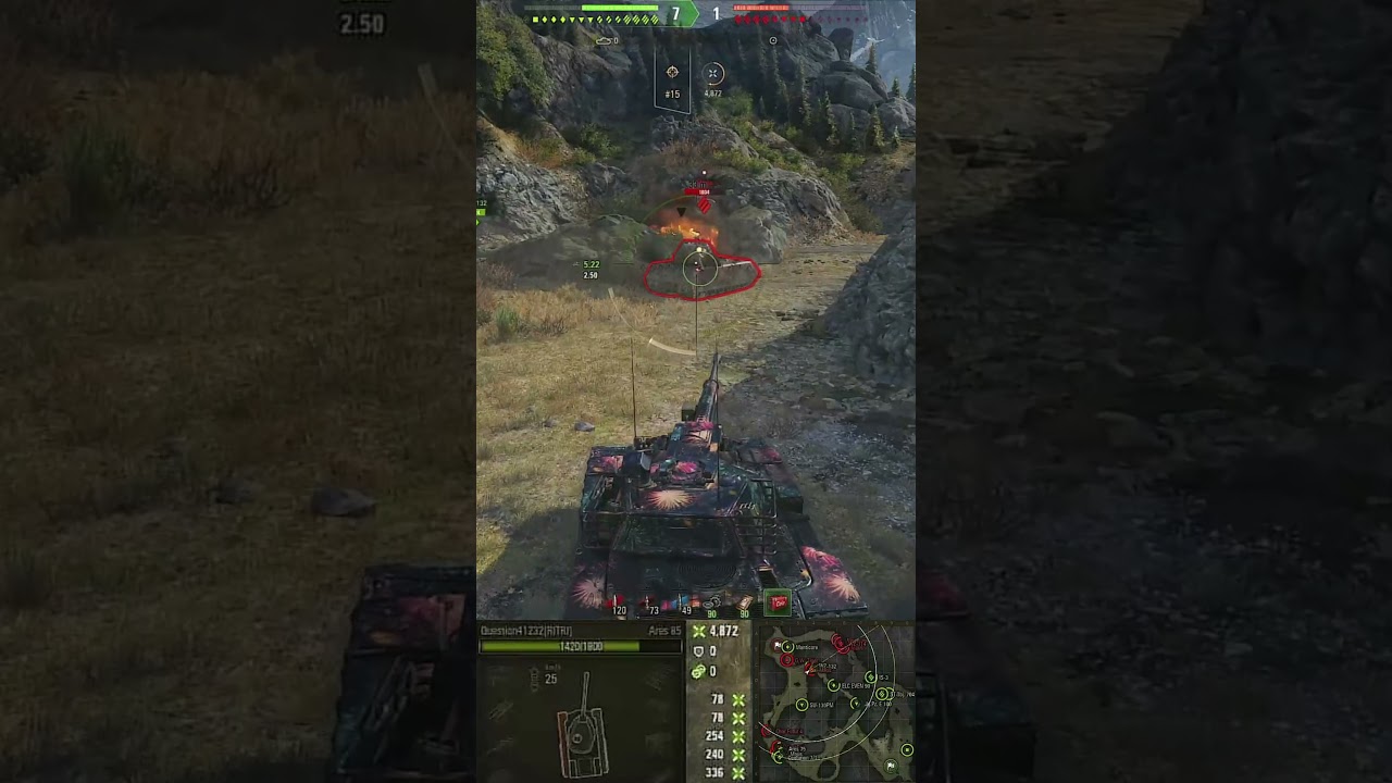 Ares 85 8.5K DMG, 5kills highlights | Mountain Pass -  Standard Battle | Replay ID :  Question41232