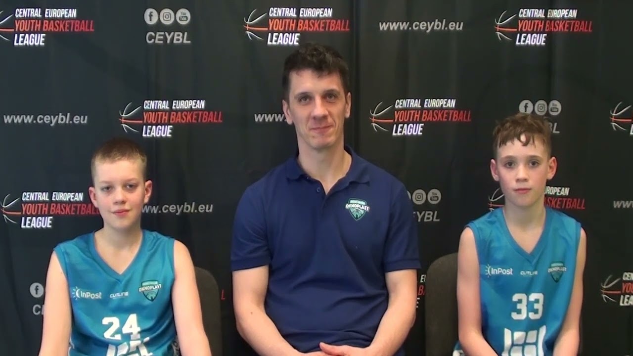 CEYBL U12, 1. 2. 2026, PRESS conference, Oknoplast Inter-Bud Krak&oacute;w - Academy NH Ostrava