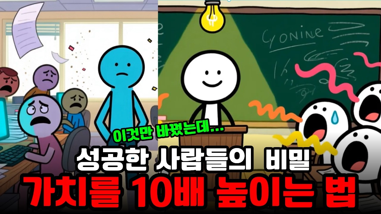 성공한 사람들이 말하는 나의 가치를 １０배 높이는 방법
