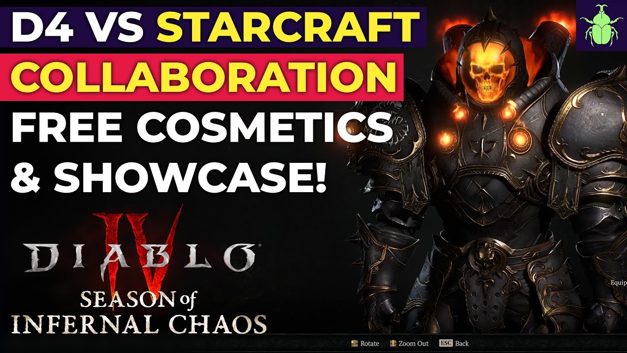 Совместная работа Diablo 4 и StarCraft: БЕСПЛАТНЫЕ косметические предметы и демонстрация всех пре...