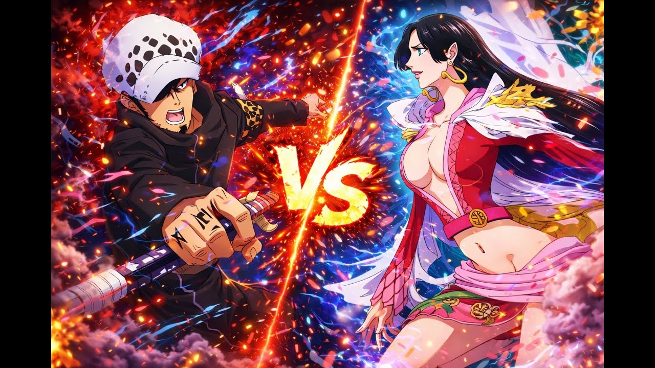 BOA HANCOCK 🟡🔵 VS  TRAFALGAR LAW 🔴 -torneo cthulhu-