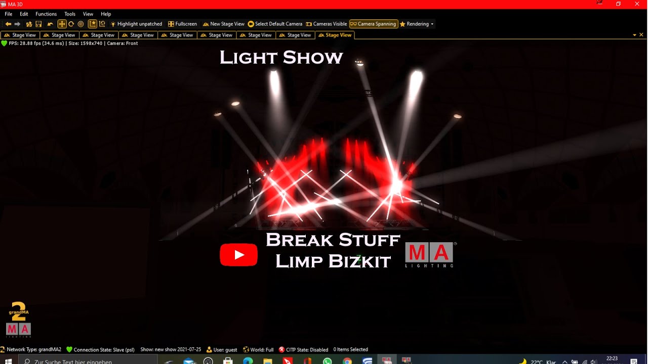 Light Show Limp Bizkit - Break Stuff (grandma2)