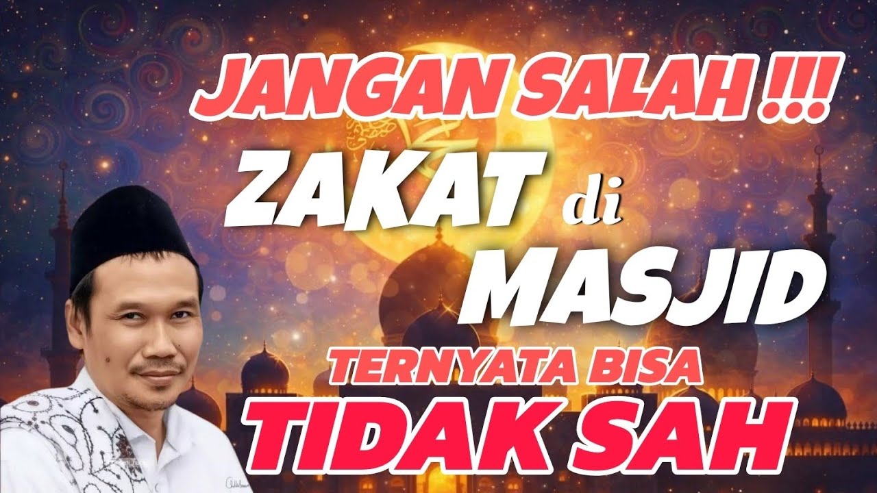 Banyak yang salah! Zakat Fitrah ke Masjid Ternyata Bisa Tidak Sah? ini penjelasan GUS BAHA