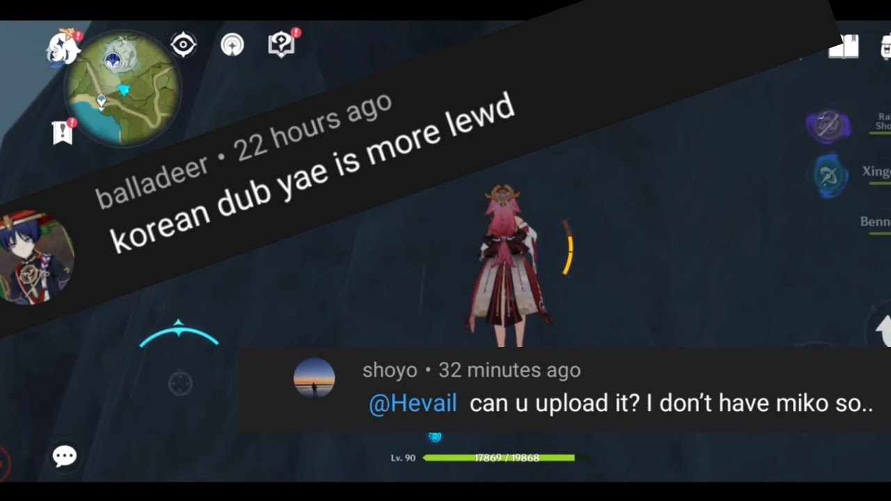 Yae Miko climbing noises in Korean dub is.......