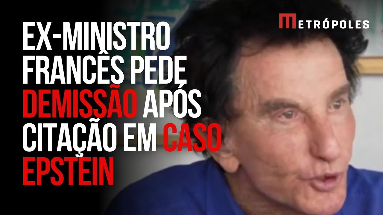 Ex-ministro francês pede demissão após menção no caso Epstein