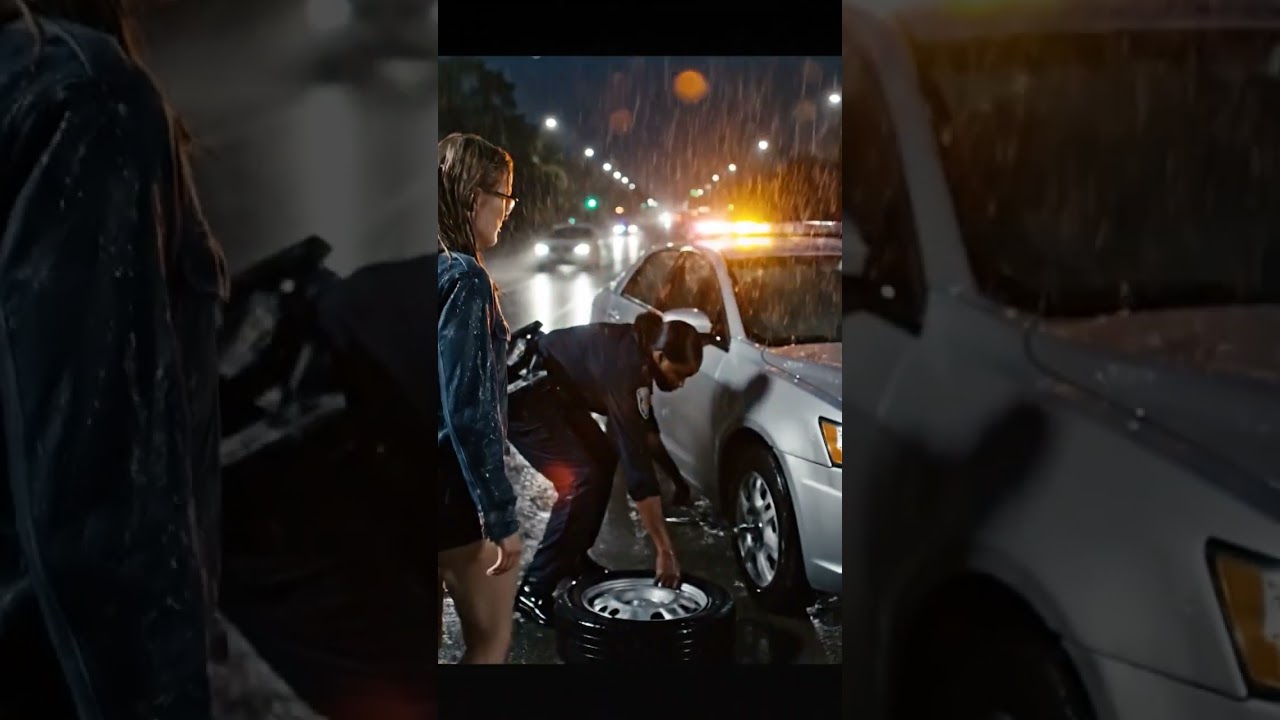 A white Girl was in trouble and Got saved by Lady police | The Badge Stories  #automobile #police