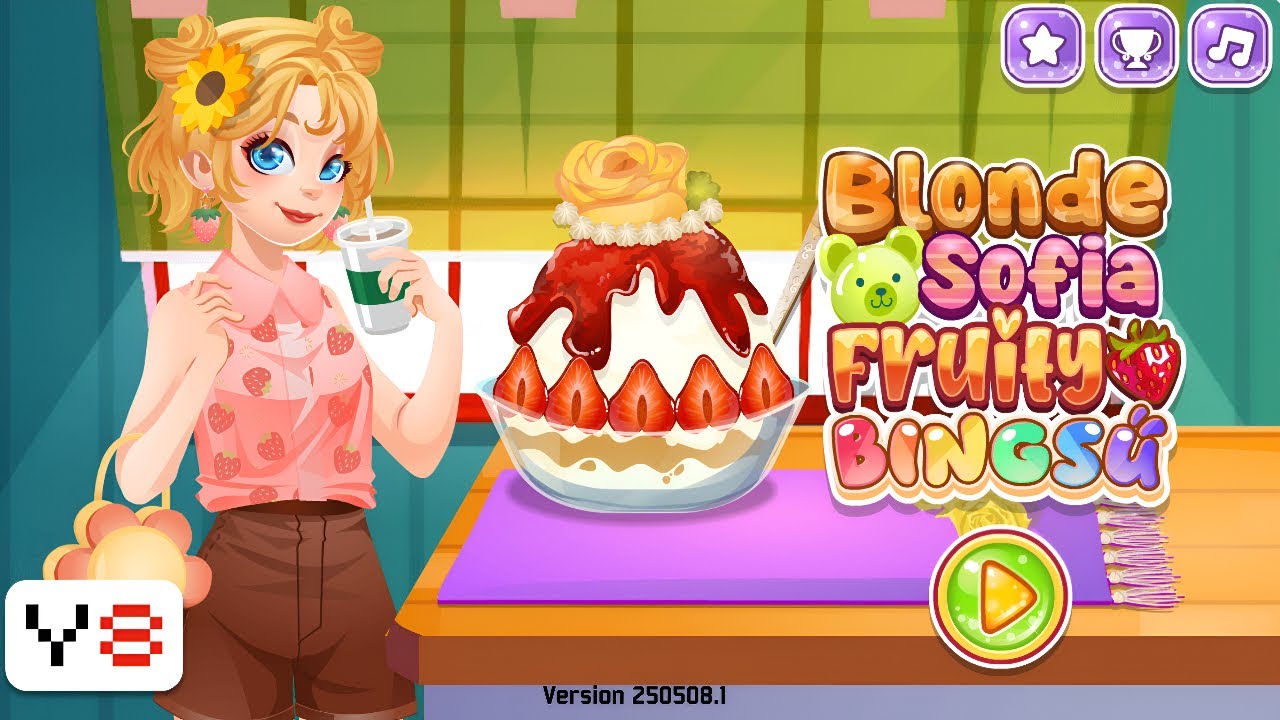 Прохождение игры Blonde Sofia: Fruity Bingsu #игры #геймплей #прохождениеигры #кулинария #веселье