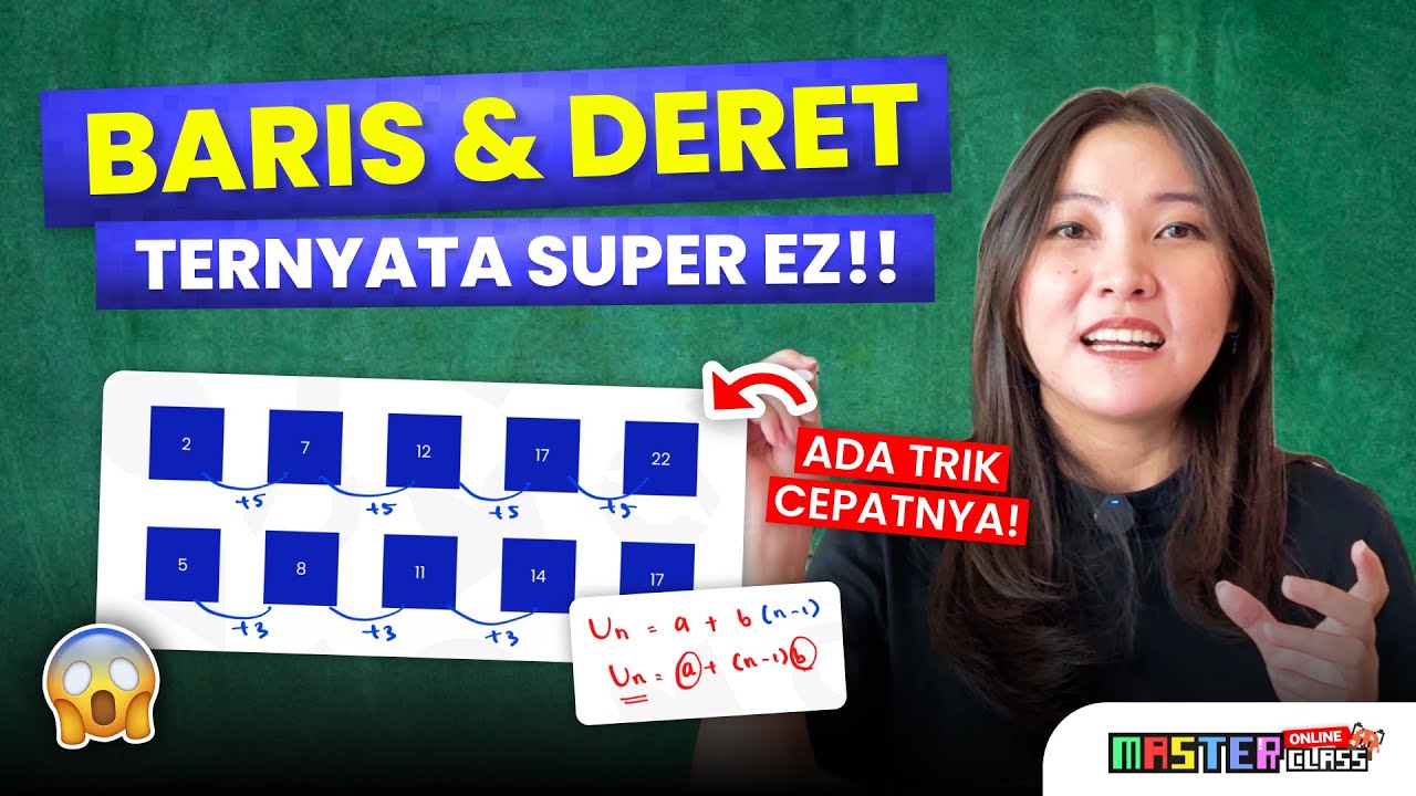 BARIS DAN DERET ARITMATIKA TERNYATA GAK PERLU RUMUS!! Kelas 11 | MasterClass