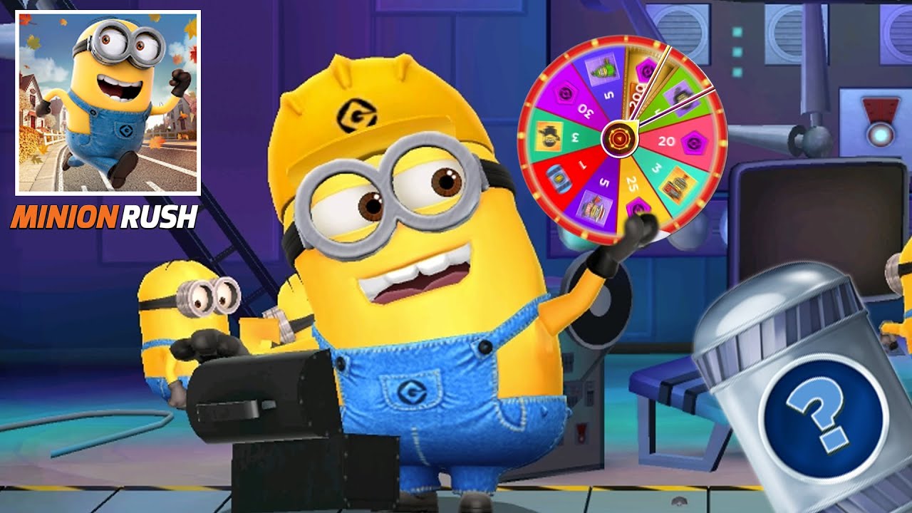 Despicable Me Minion Rush Worker & prize wheel reward silver prize pod walkthrough gameplay