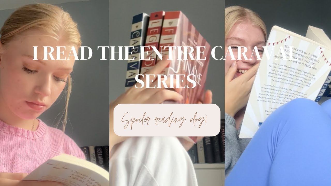 i read the entire caraval series in four days| full SPOILER vlog