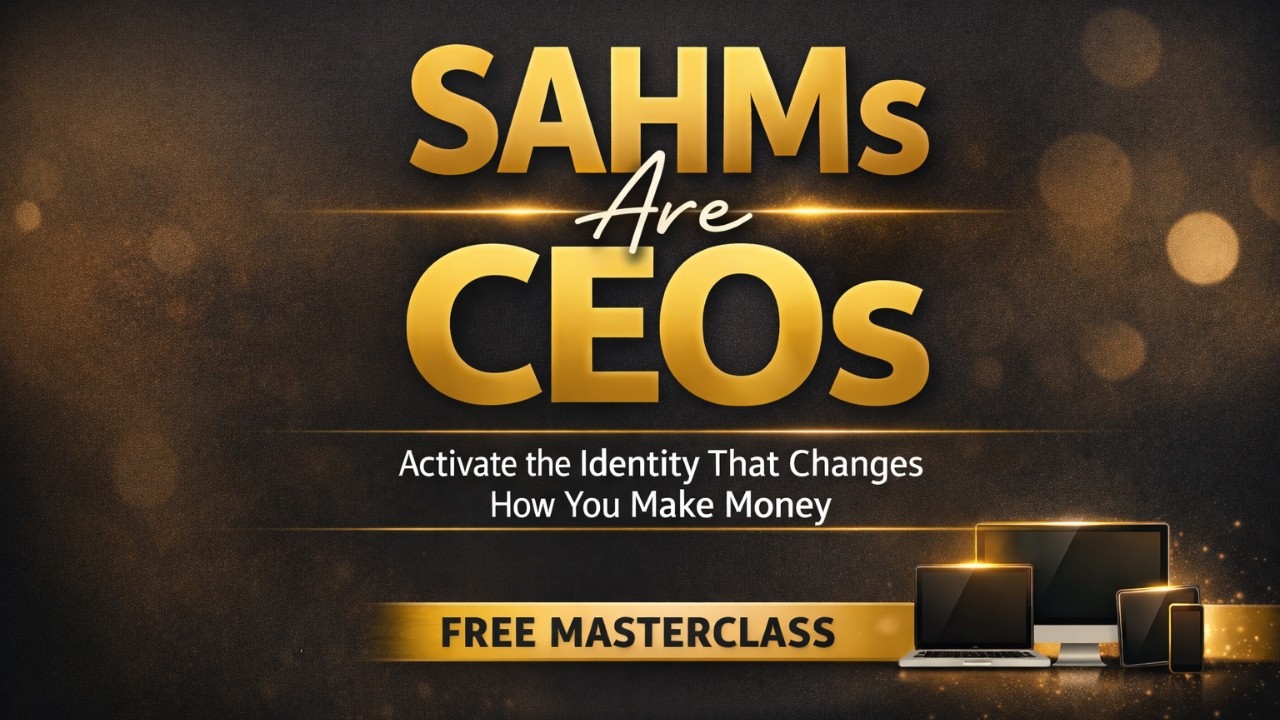 SAHMs Are CEOs: Activate the Identity That Changes How You Make Money