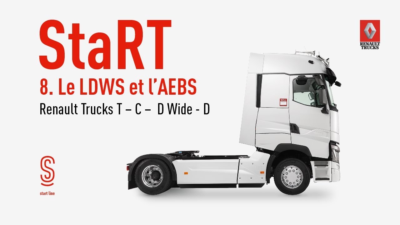 L'aide au freinage d'urgence et l'alerte au franchissement de ligne Renault Trucks T, C, D Wide et D