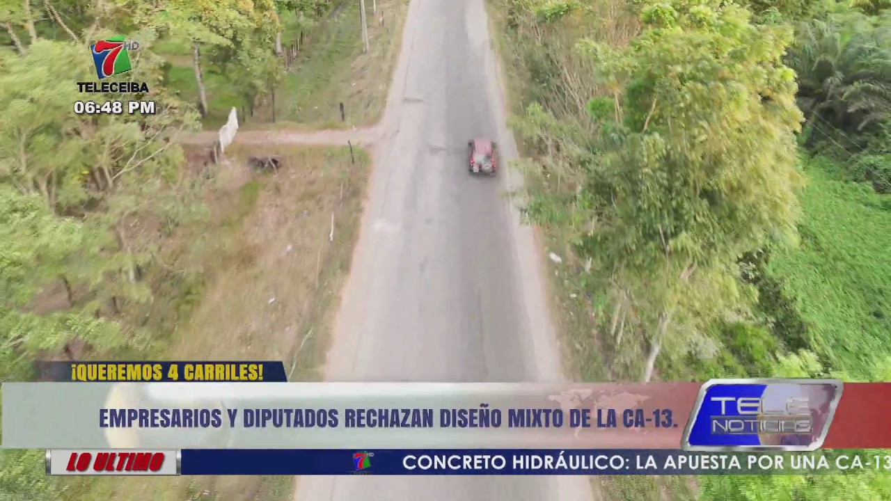 Empresarios y diputados rechazan diseño mixto de la CA-13 en Tela-La Ceiba