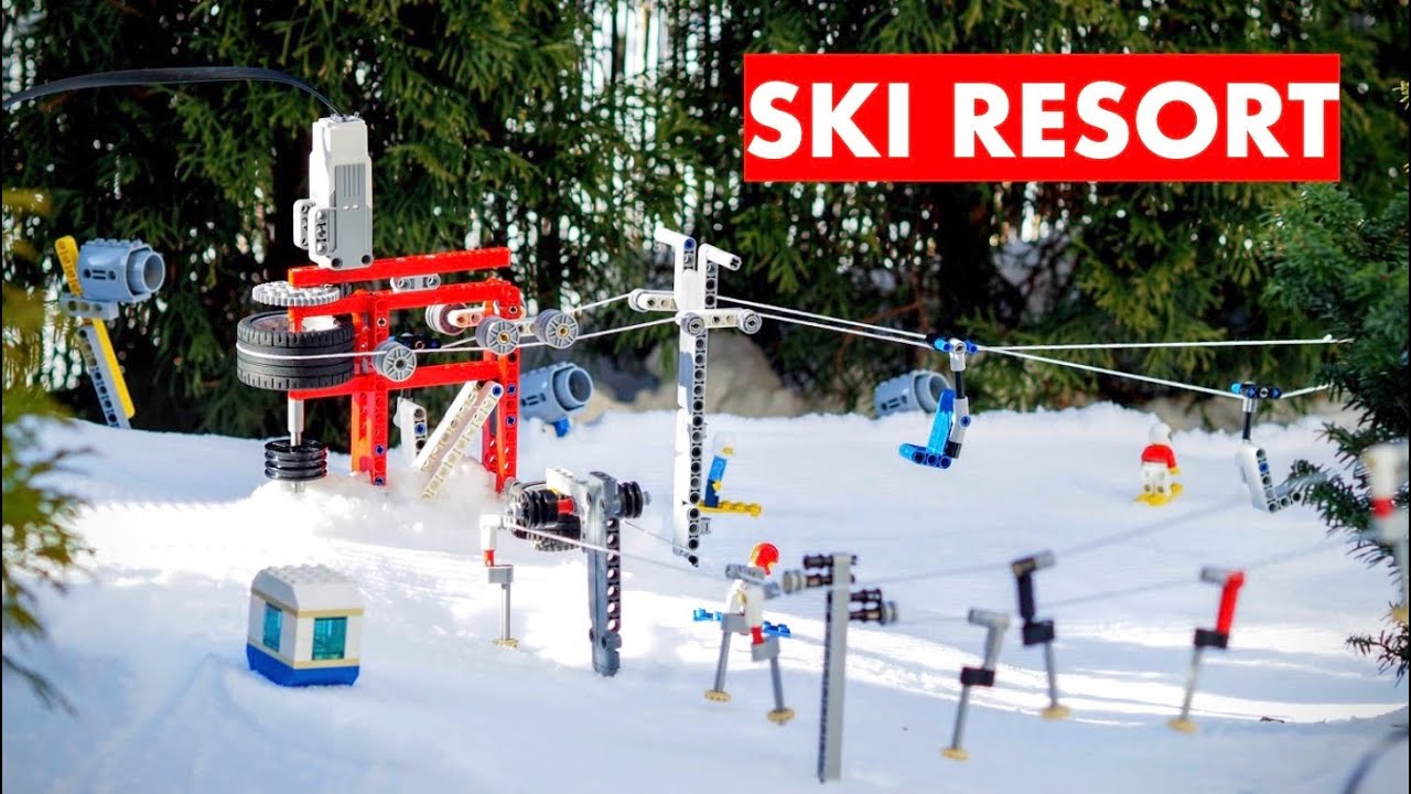 LEGO Technic Ski Resort - CHAIRLIFT & SKI LIFT