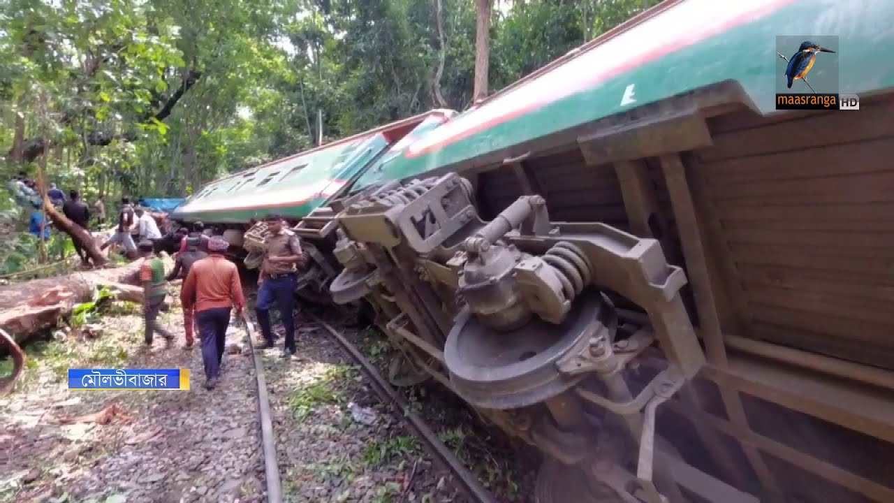 সিলেটগামী উদয়ন এক্সপ্রেস ট্রেনের ইঞ্জিনসহ তিনটি বগি লাইনচ্যুত! | Train Accident
