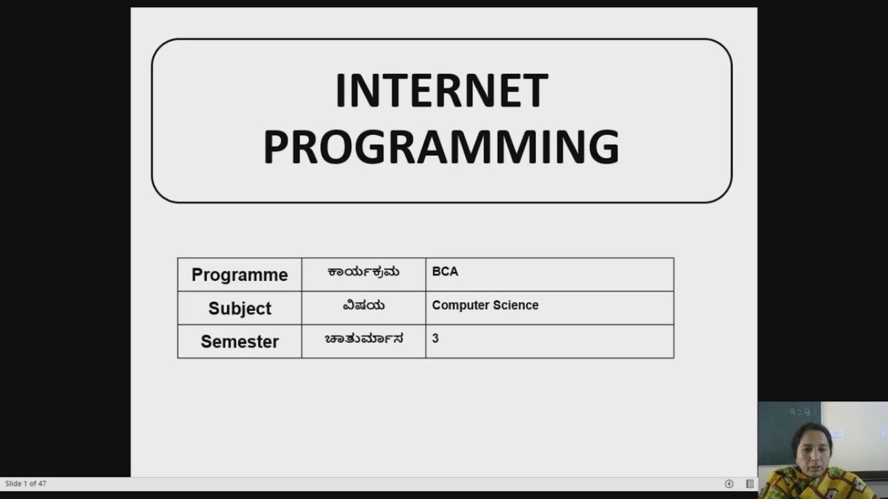 Internet Programming