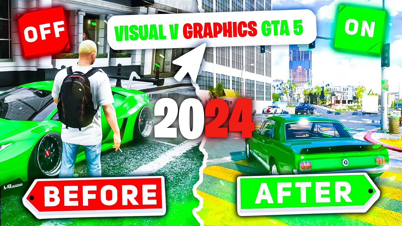 🔥How To Install Visual V Graphics Mod In GTA 5 2024!