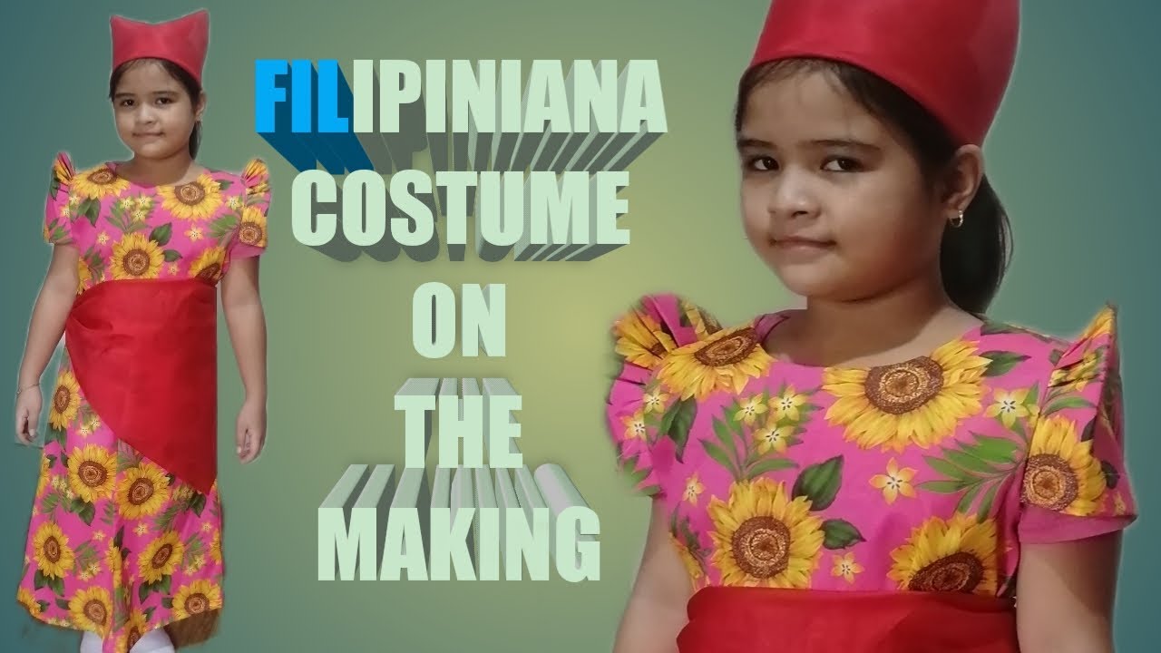 A TRADITIONAL COSTUME OF A FILIPINA../APDATED ON FILIPPINIANA SLEEVE BY ATTACHING SLEEVE ON BODY.