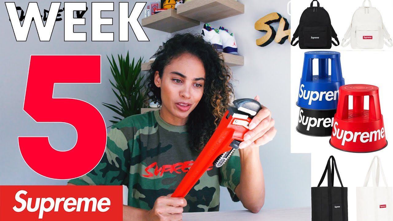 SUPREME WEEK 5 FW20 FULL DROPLIST and PRICING: Canvas Backpack, Totes and STOOLS (Joel Witkin)