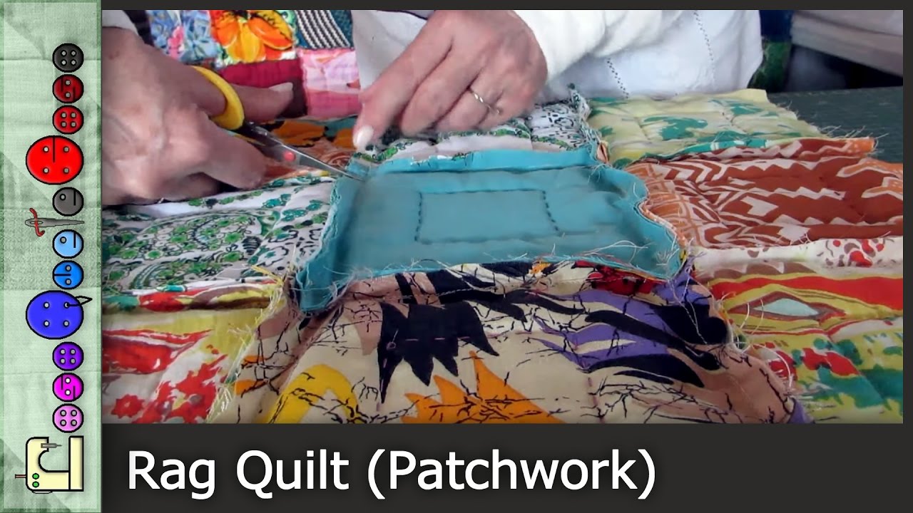 Cómo hacer un Rag Quilt (Patchwork) [Tutorial]