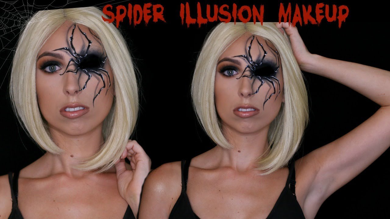 SPIDER ILLUSION TUTORIAL | HALLOWEEN MAKEUP | Sarah In Wonderland