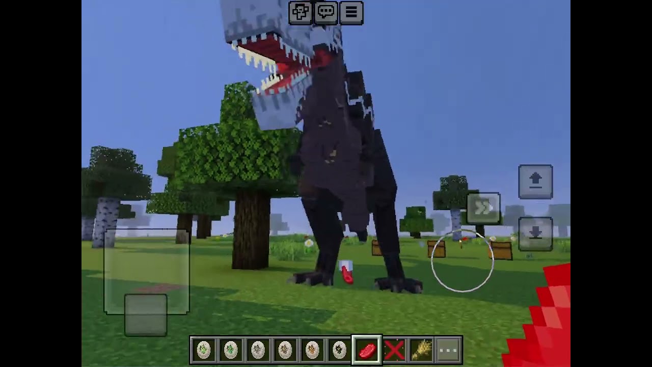 Jurassic Addon I got from crafts Addon (tyrannosaurids)(Minecraft)