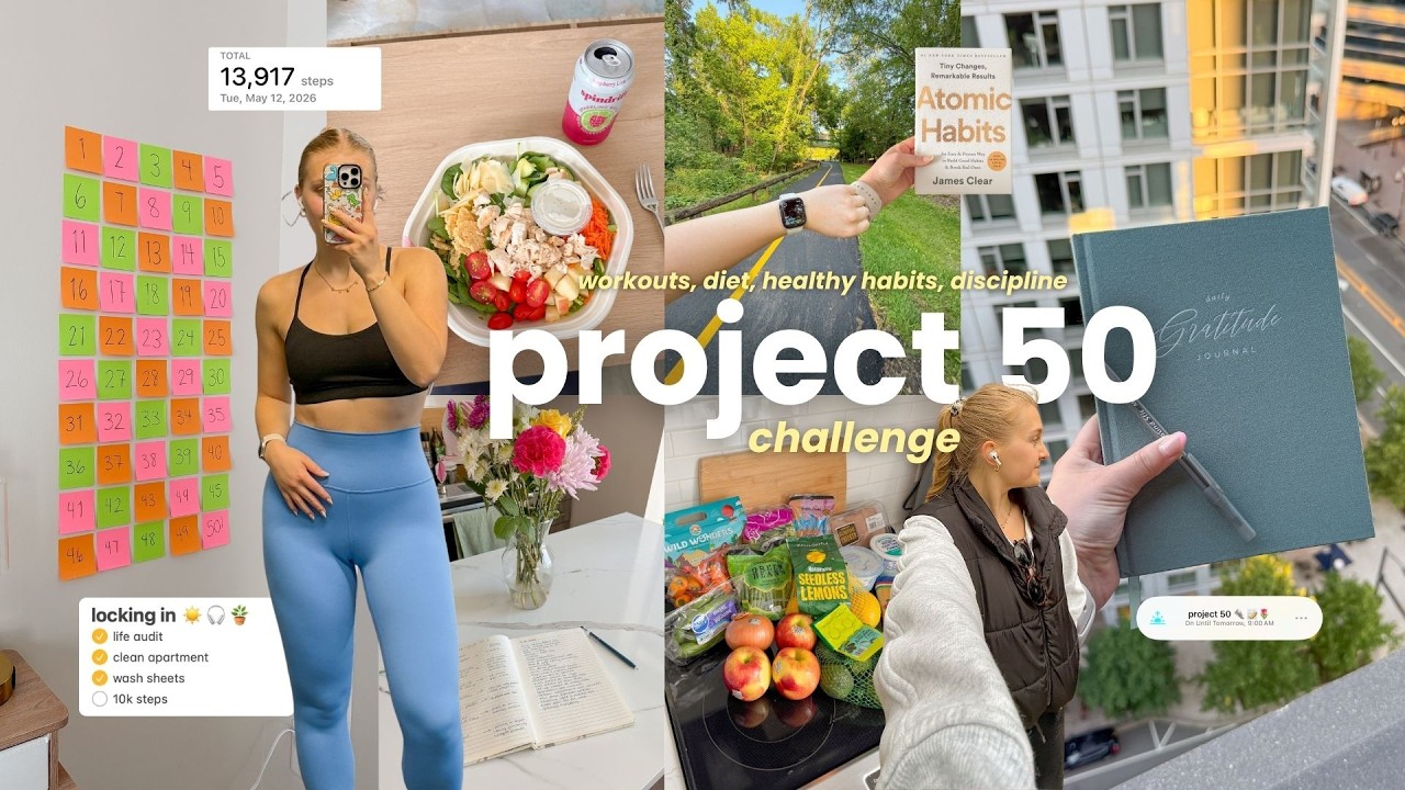 Меняю жизнь за 50 дней 👟 Project 50, день 1: дисциплина, полезные привычки и новый режим
