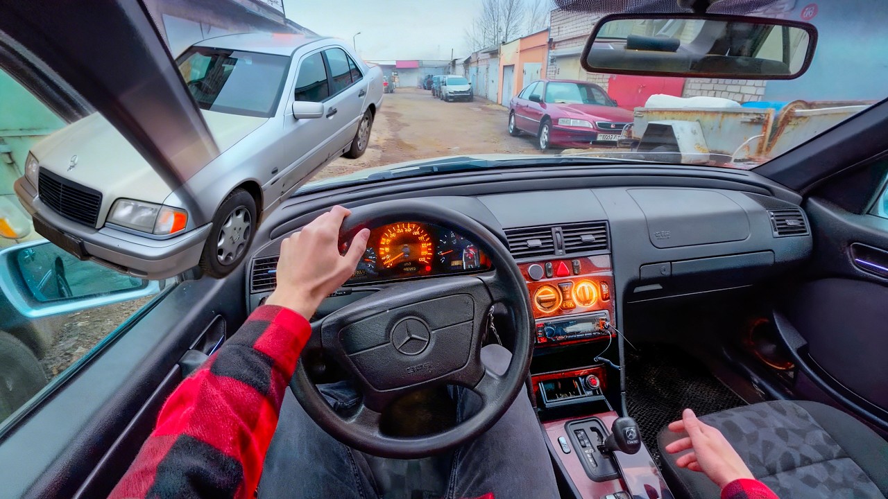 1997 Mercedes-benz C-Class W202 2.2 D (95 hp) - Germany Old Diesel Car POV Test Drive
