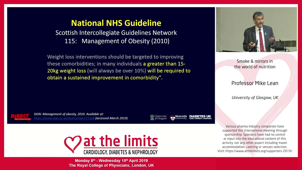 Professor Mike Lean - 'Smoke & mirrors in the world of nutrition'