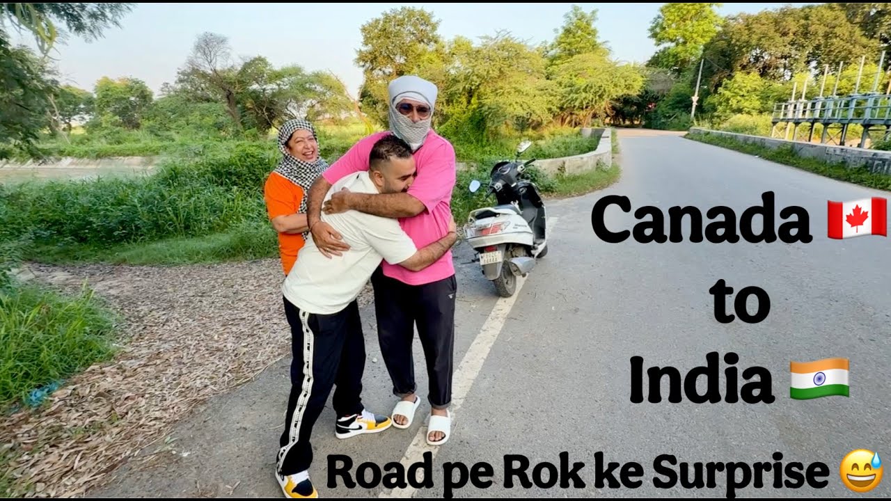 Surprise Visit Papa Mom Canada to India | 757
