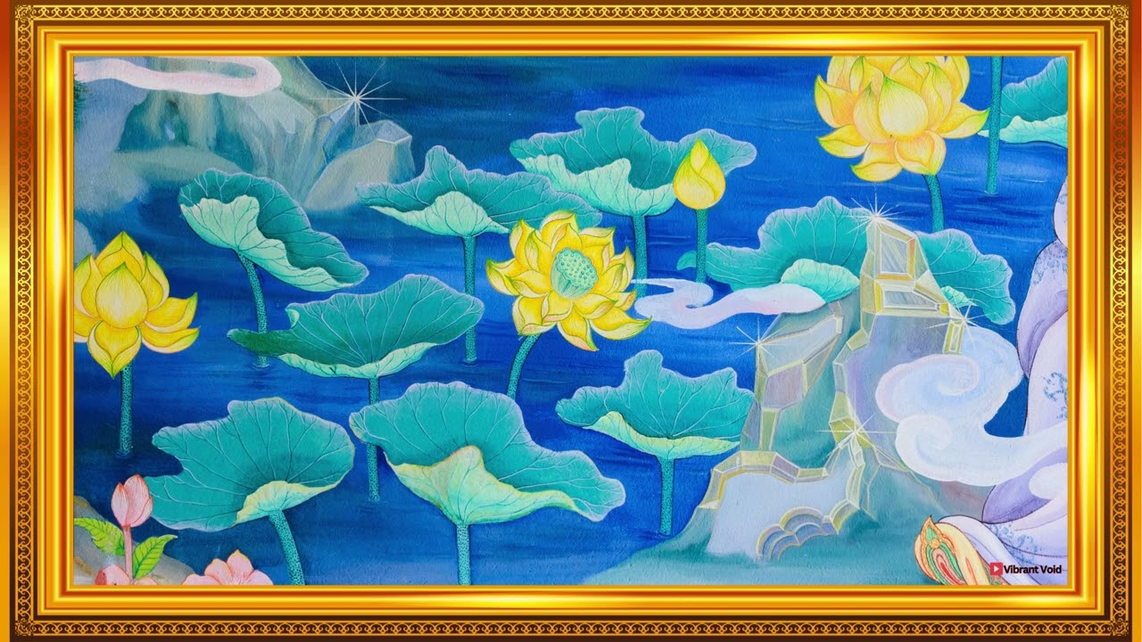 Frame tv art screensaver 4k aesthetic background vintage landscape painting in hd