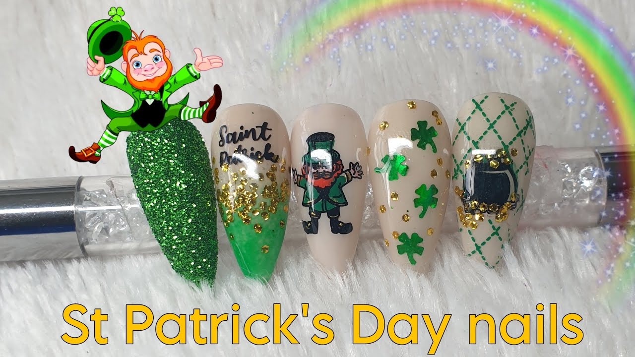 ST PATRICK'S DAY NAIL ART 🍀