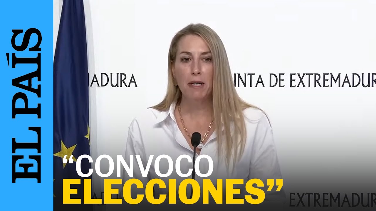Mar&iacute;a Guardiola convoca elecciones en Extremadura: 