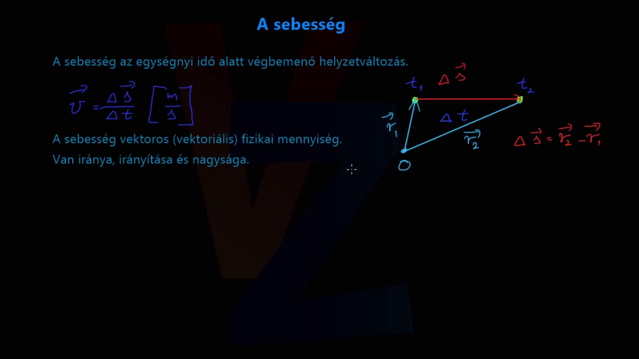 A sebesség