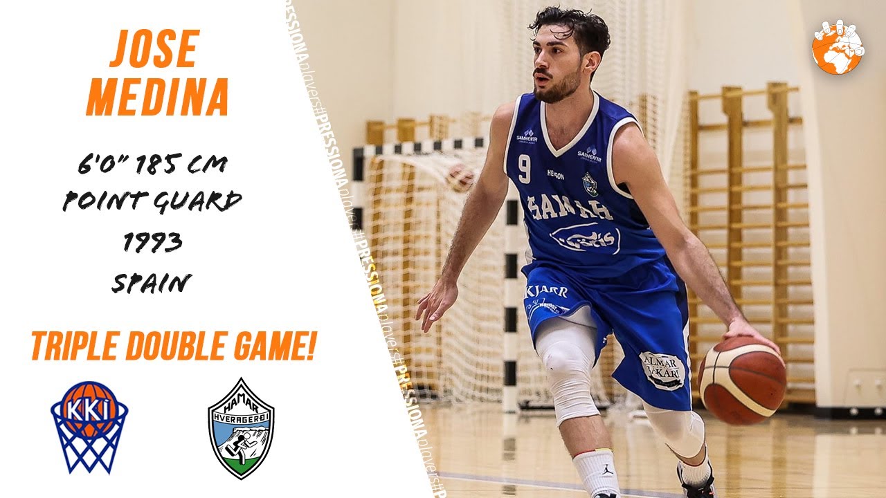 Jose Medina TRIPLE DOUBLE ‼️ 33 points 20 assists 10 rebounds Iceland D2 Hamar