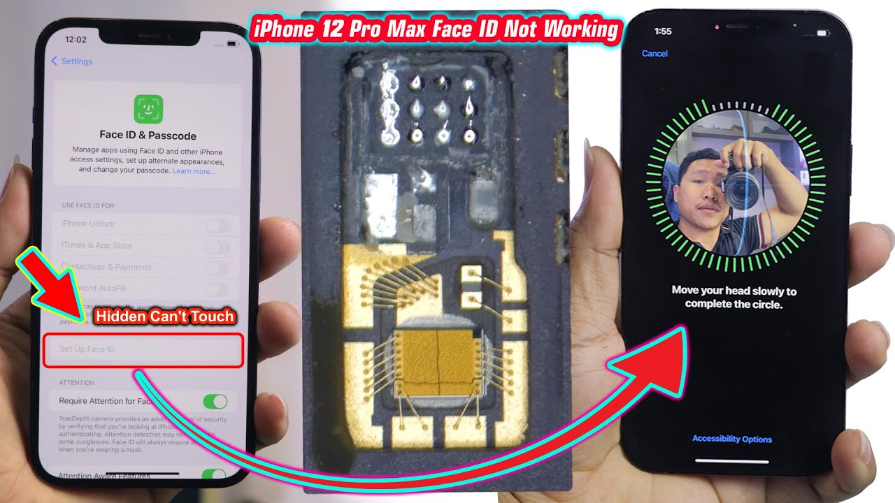 iPhone 12 Pro Max Face ID Not Working Face ID Has Been Disabled Can't Touch