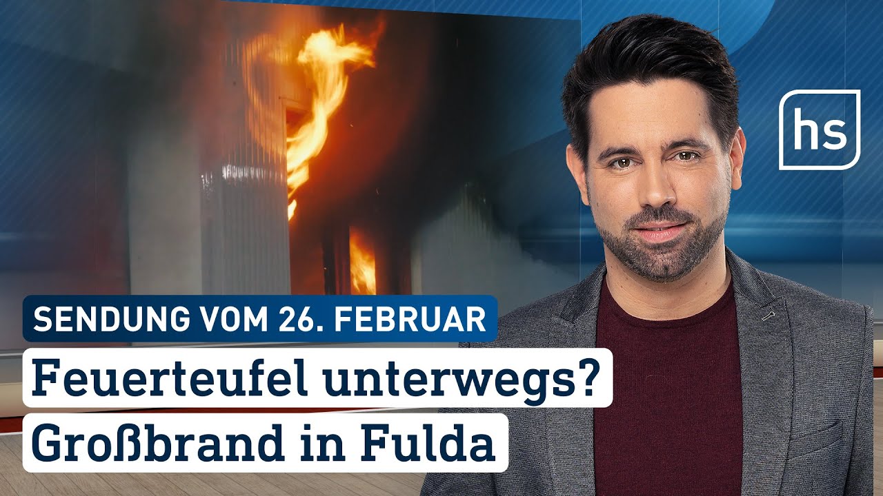 Feuerteufel unterwegs? Großbrand in Fulda | hessenschau vom 26.02.2024