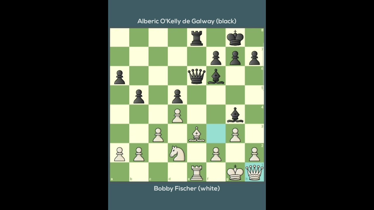 Bobby Fischer vs Alberic O'Kelly de Galway || Memorial J. Capablanca • Havana - Cuba (1965)