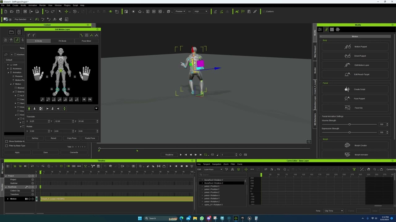 iClone - Making Game Ready Root Motion