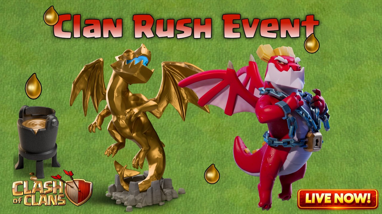Be The Top in Clan Rush Event || clash of clans