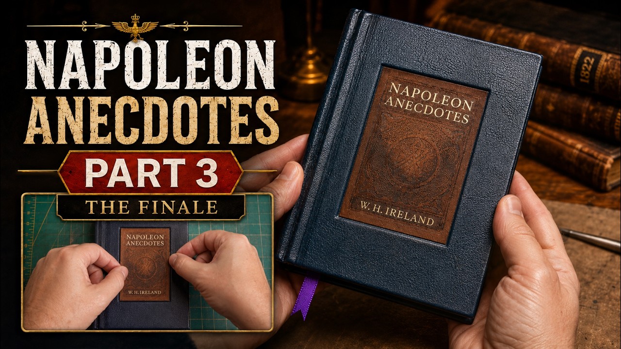 Rebinding an 1822 Book Obsessed with Napoleon - Part 3 - The Finale!