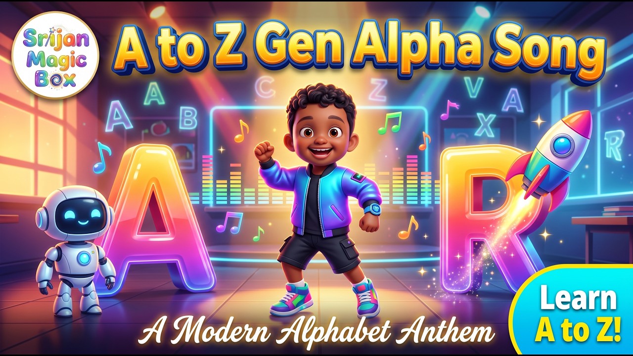 A to Z Gen Alpha Song – Smart Kids Anthem | ABC Learning Song for Kids 🎧🚀